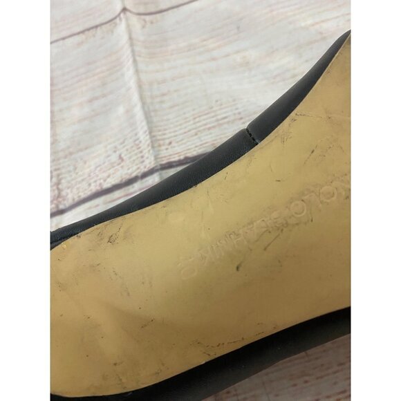 Manolo Blahnik Women's Black Patent Leather Pumps - 40 (US 10) - Picture 12 of 12